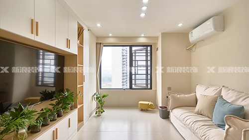 5.9w搞定48㎡奶油風(fēng)公寓，兩人一貓超舒服|長沙全屋整裝